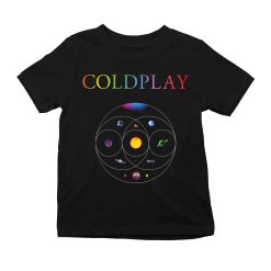 coldplay music of the spheres kids concert tee 2025 black universe artwork cities dates tonight in 2025 kid shirt 1