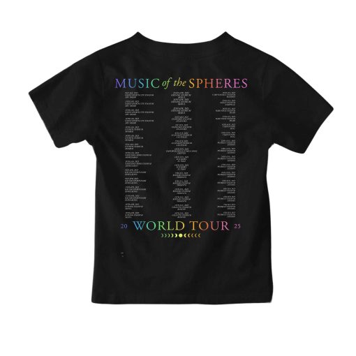 coldplay music of the spheres kids concert tee january 09 11 13 14 2025 abu dhabi zayed sports city show tonight in abu dhabi kid shirt 2