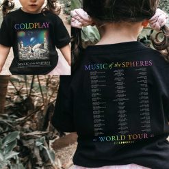 coldplay music of the spheres kids concert tee january 09 11 13 14 2025 abu dhabi zayed sports city show tonight in abu dhabi kid shirt 3