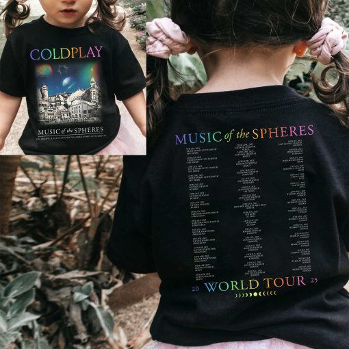 coldplay music of the spheres kids concert tee january 09 11 13 14 2025 abu dhabi zayed sports city show tonight in abu dhabi kid shirt 3