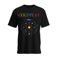 coldplay music of the spheres tour unisex t shirt 2025 tonight in 2025 black universe artwork cities dates concert tee 1