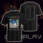 coldplay music of the spheres tour unisex t shirt january 09111314 2025 tonight in abu dhabi concert tee zayed sports city stadium
