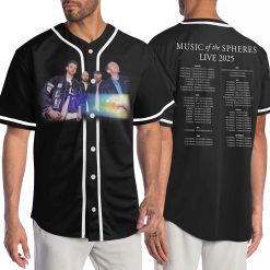 coldplay music of the spheres world tour baseball jersey 2025 band photo cities dates limited edition 4