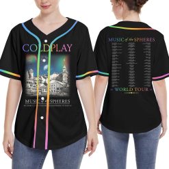 coldplay music of the spheres world tour baseball jersey january 09 11 13 14 2025 tonight in abu dhabi concert zayed sports city stadium 3