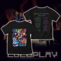 maglietta vintage coldplay music of the spheres kids concert tee 2025 band photo cities dates tonight in 2025 kid shirt