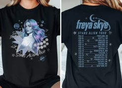 Freya Skye Stars Align Tour Official Graphic T Shirt Celestial Silent Treatment Concert Merch Black Tee - Thundermerch.com
