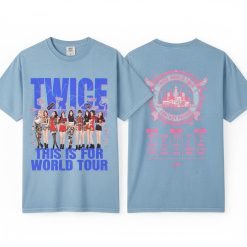 Official Twice Fantasy Parade World Tour K Pop T Shirt Faded Blue Cotton Fan Merchandise - Thundermerch.com