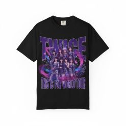 Official Twice This Is For World Tour K Pop Concert Black T Shirt Premium Fan Merchandise Apparel - Thundermerch.com