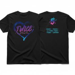 Twice Ready To Be 5th World Tour Black Concert T Shirt Official K Pop Fan Merch Graphic Tee - Thundermerch.com