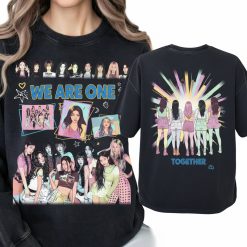Vintage Wash K Pop Group Fan T Shirt We Are One Idol Graphic Relaxed Fit Merch Tee - Thundermerch.com